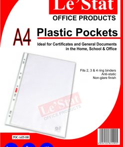 Plastic Filing Pockets - Standard