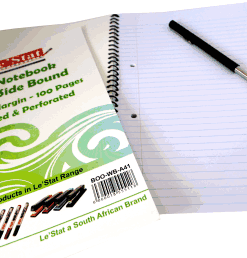 A4 Wire Notebook Punched