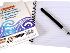 A5 Wire Notebook Side Bound Feint