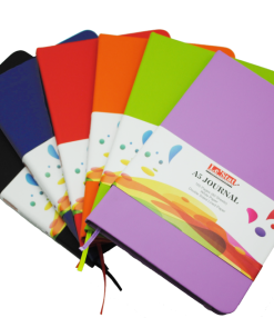 A5 Soft Touch Hard Cover Journal (Blue, Black, Red, Lime, Orange, Lilac)